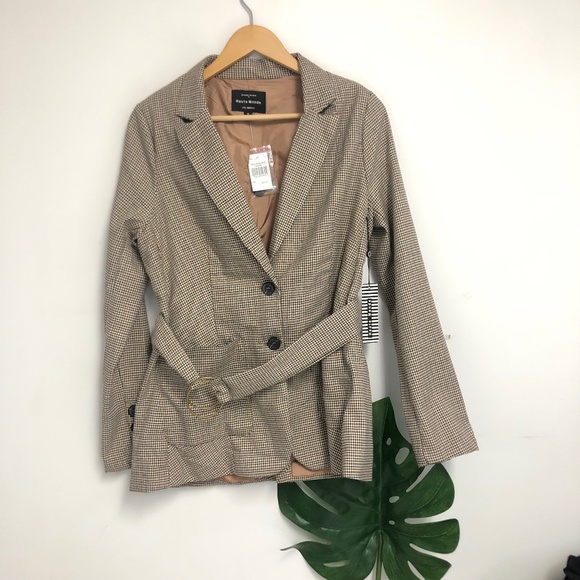 Haute Monde Jackets & Blazers - haute monde brown plaid coat